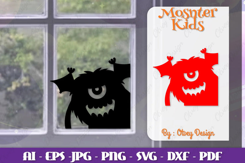 Halloween Window Cling Decor SVG Bundle - CraftNest - Digital Crafting and Art