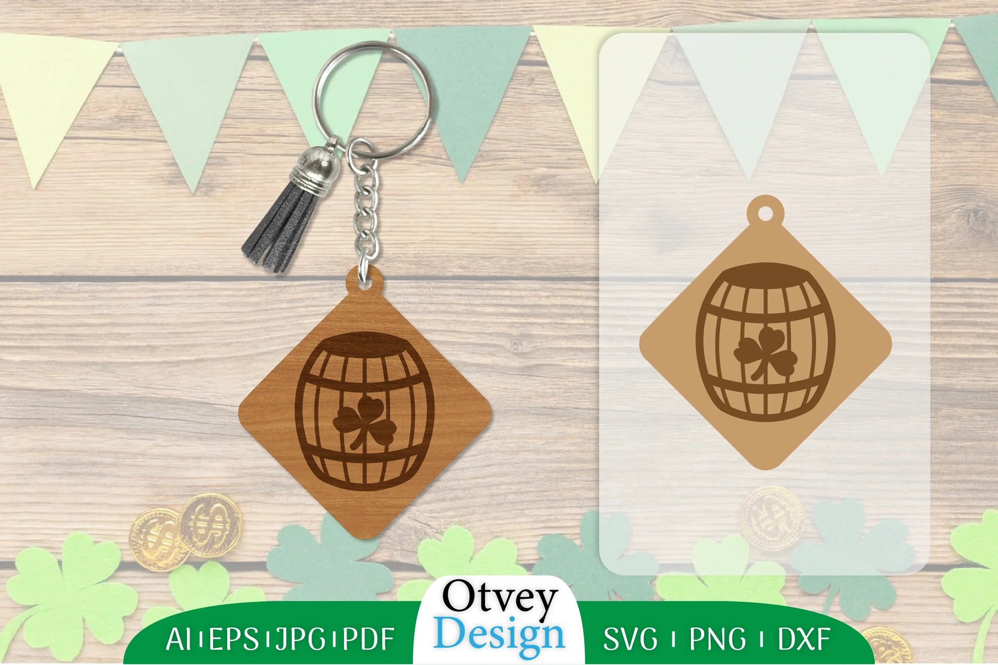 St Patrick's Day Keychain SVG Bundle 40 - CraftNest - Digital Crafting and Art