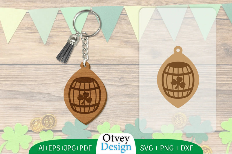 St Patrick's Day Keychain SVG Bundle 51 - CraftNest - Digital Crafting and Art