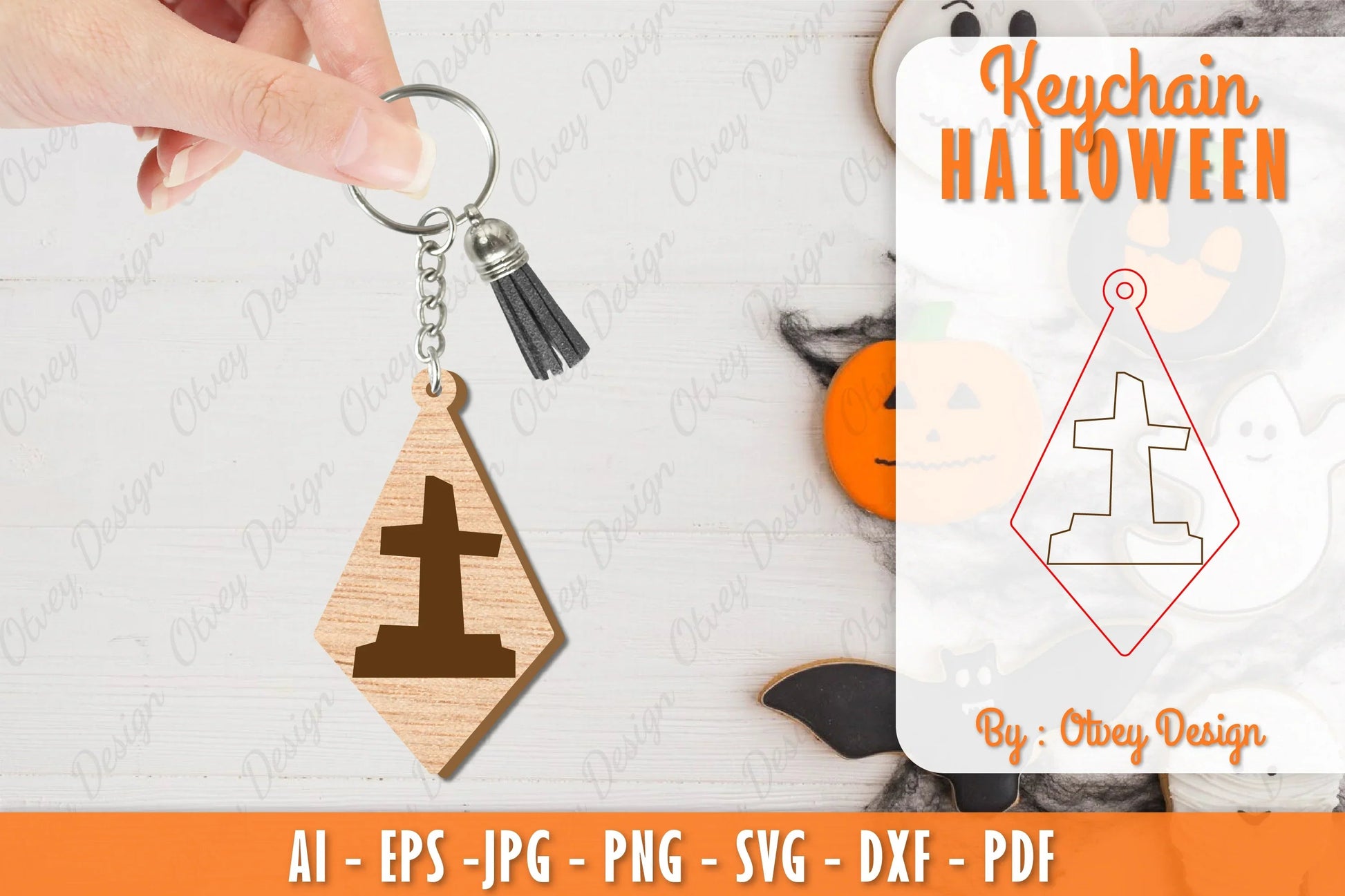 Keychain Halloween Lasercut SVG Bundle 87 - CraftNest - Digital Crafting and Art