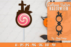 Halloween Lollipop Holder SVG Bundle 6 - CraftNest - Digital Crafting and Art