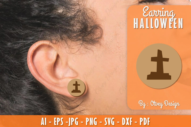 Earring Halloween Lasercut SVG Bundle 66 - CraftNest - Digital Crafting and Art