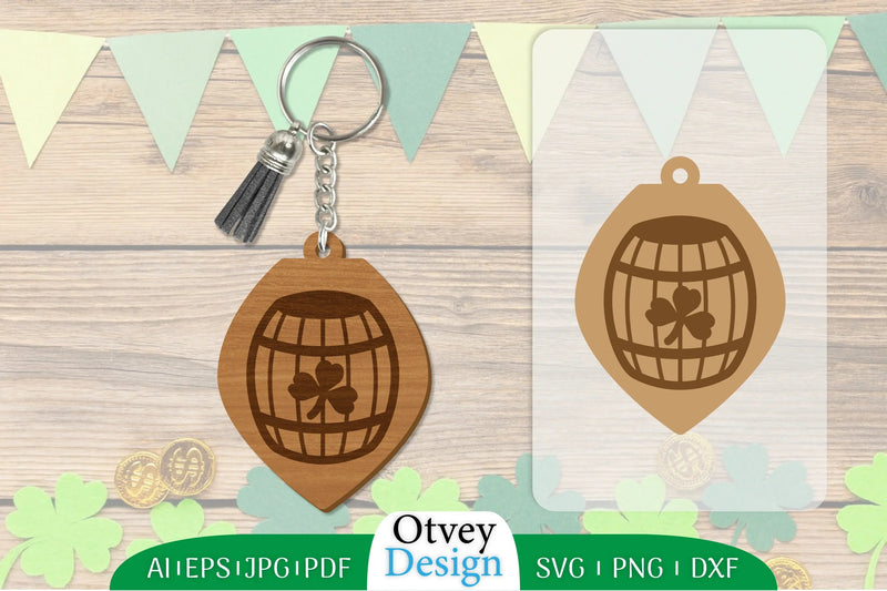 St Patrick's Day Keychain SVG Bundle 62 - CraftNest - Digital Crafting and Art