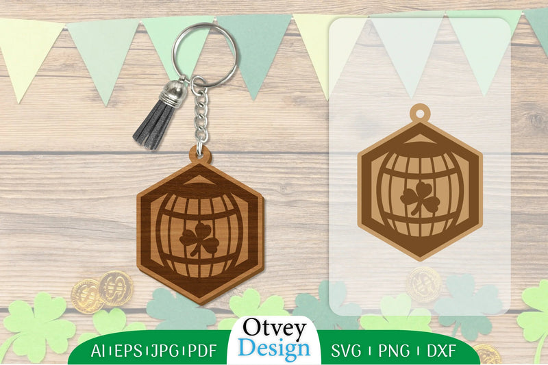 St Patrick's Day Keychain SVG Bundle 14 - CraftNest - Digital Crafting and Art