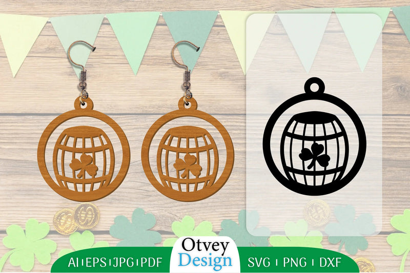 St Patrick's Day Earring Lasercut SVG Bundle - CraftNest - Digital Crafting and Art