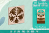 Snowflake 3D Layered Lasercut SVG Bundle