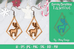 Christmas Earrings SVG Bundle 24 - CraftNest - Digital Crafting and Art