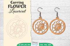 Earring Flower Lasercut SVG Bundle 29 - CraftNest - Digital Crafting and Art