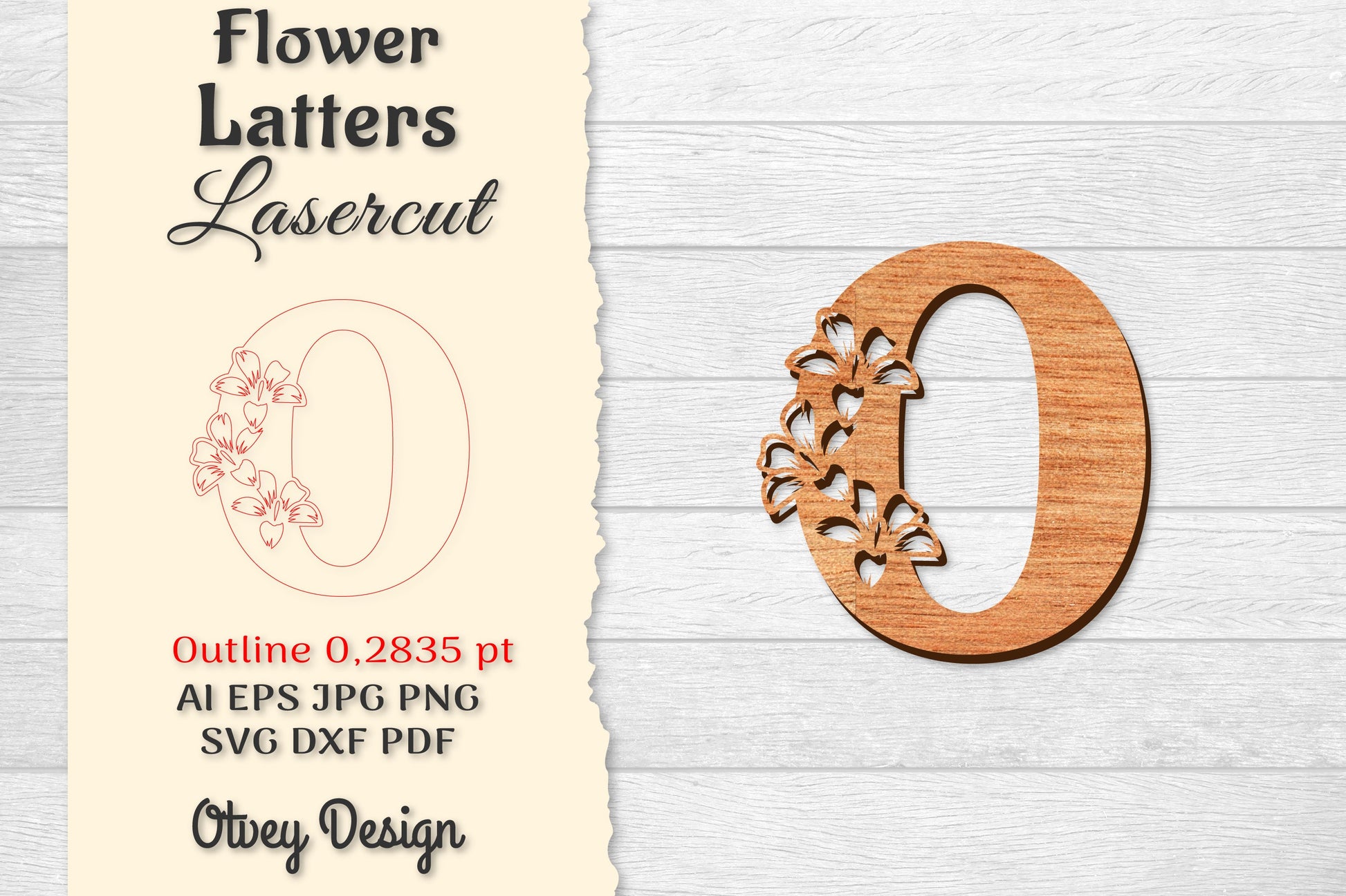 Flower Letters Laser Cut SVG Bundle 145 - CraftNest - Digital Crafting and Art