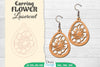 Earring Flower Lasercut SVG Bundle