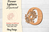 Flower Letters Laser Cut File SVG Bundle