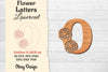 Flower Letters Laser Cut File SVG Bundle