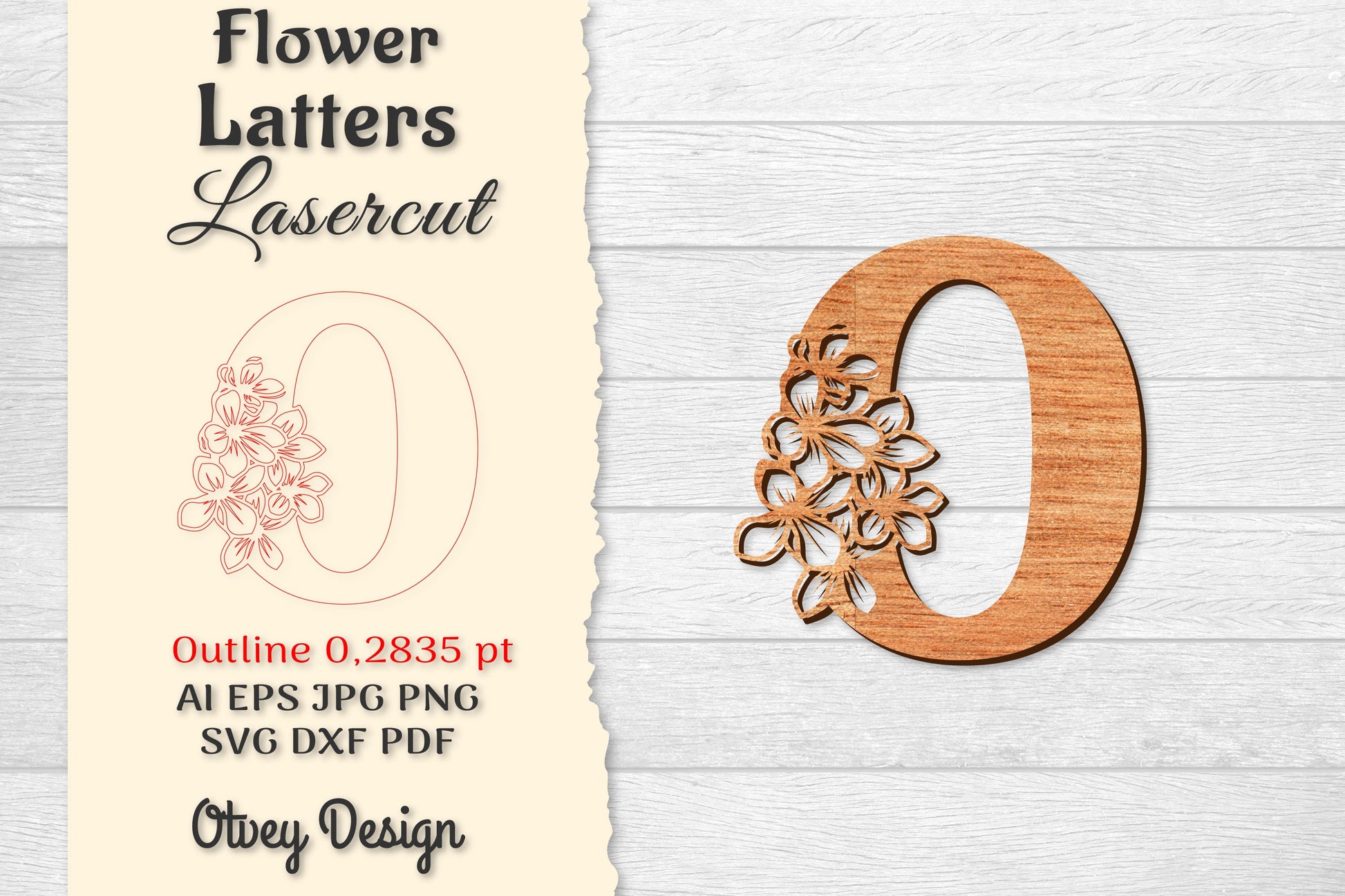 Flower Letters Laser Cut File SVG Bundle 138 - CraftNest - Digital Crafting and Art