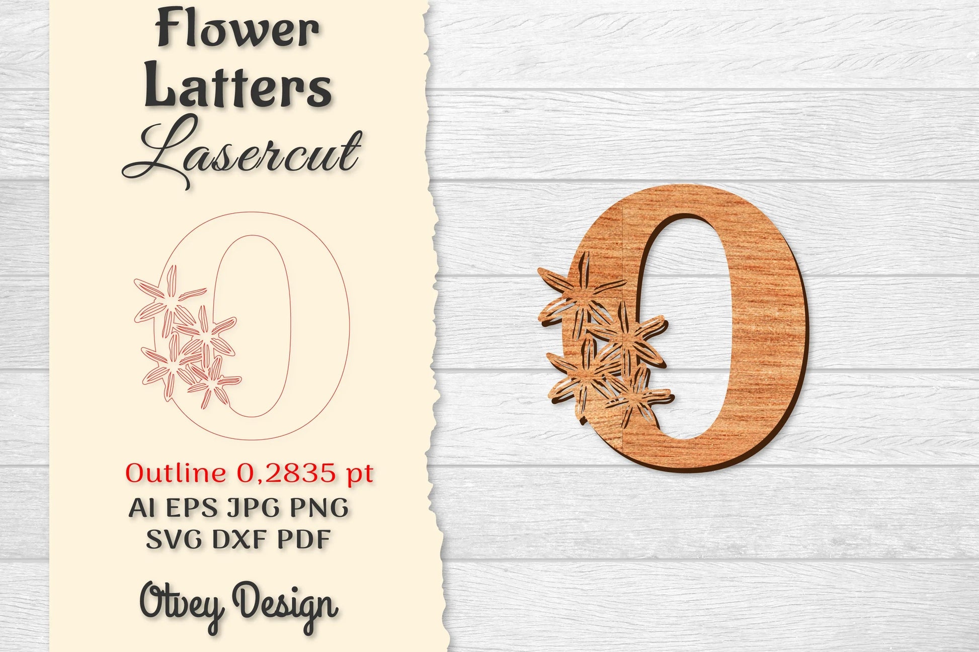 Flower Letters Laser Cut SVG Bundle 57 - CraftNest - Digital Crafting and Art