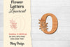 Flower Letters Laser Cut SVG Bundle