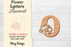 Flower Letters Laser Cut File SVG Bundle