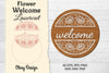 Flower Welcome Lasercut SVG Bundle