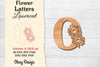 Flower Letters Laser Cut File SVG Bundle