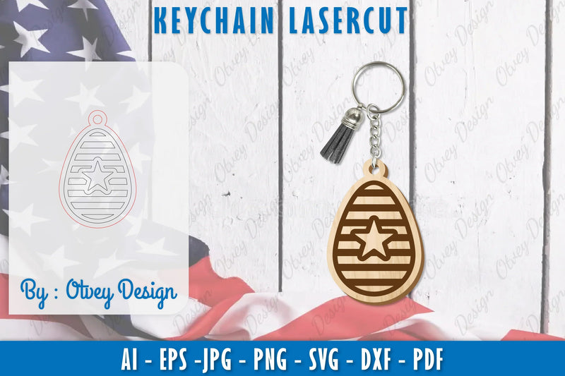 4th of July Keychain SVG Bundle 4 - CraftNest - Digital Crafting and Art