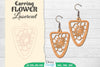 Earring Flower Lasercut SVG Bundle