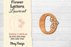 Flower Letters Laser Cut File SVG Bundle