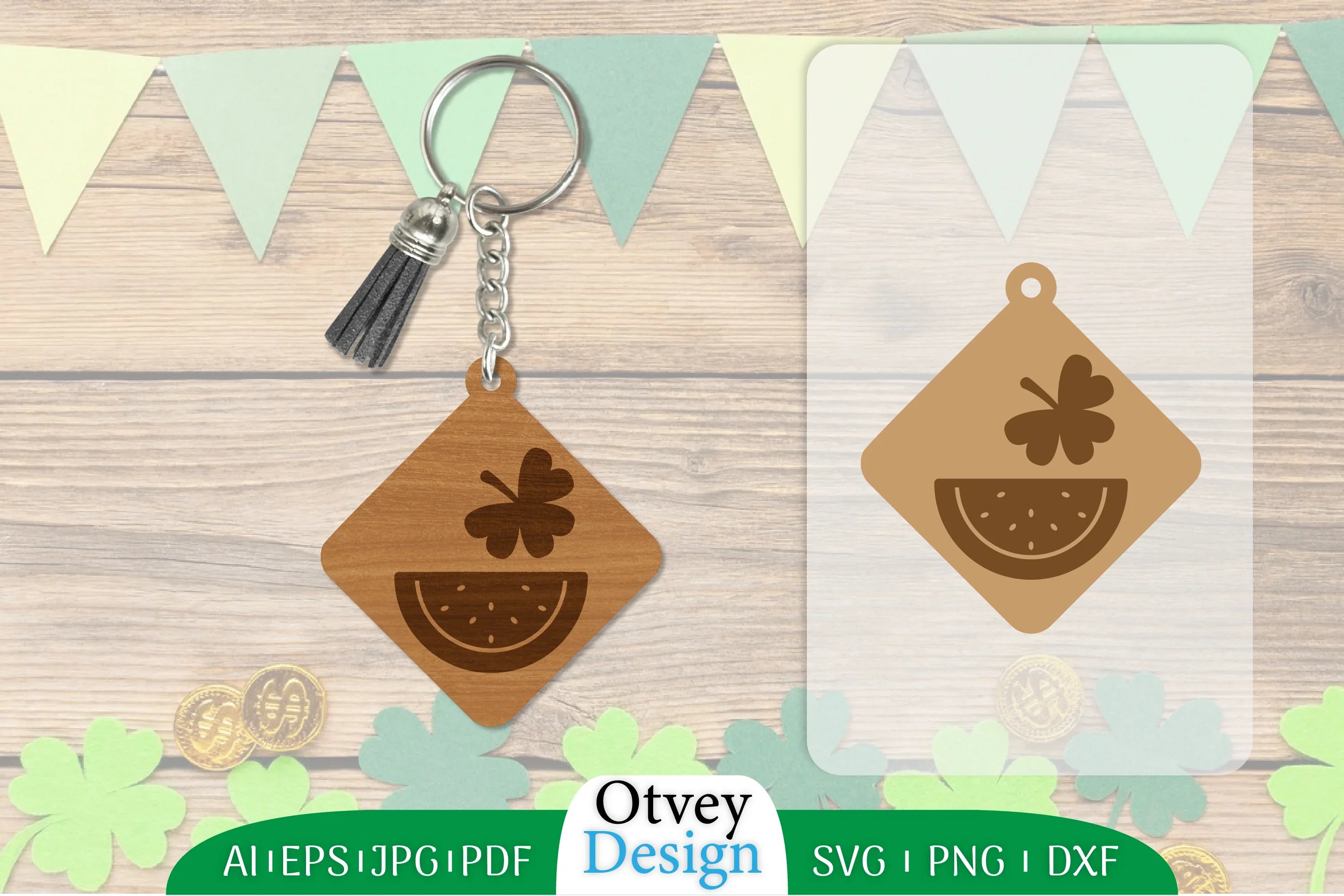 St Patrick's Day Keychain SVG Bundle 41 - CraftNest - Digital Crafting and Art
