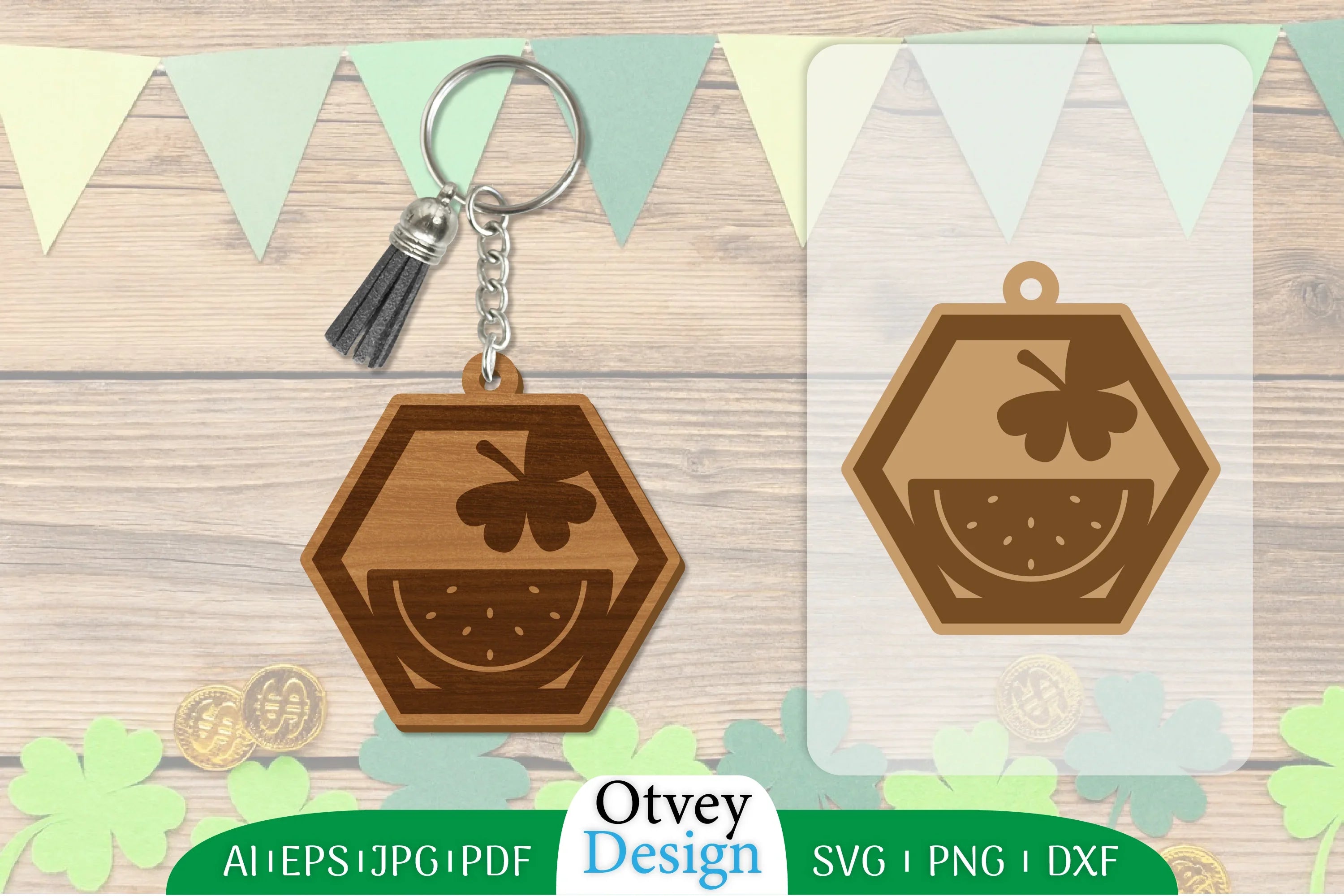 St Patrick's Day Keychain SVG Bundle 85 - CraftNest - Digital Crafting and Art
