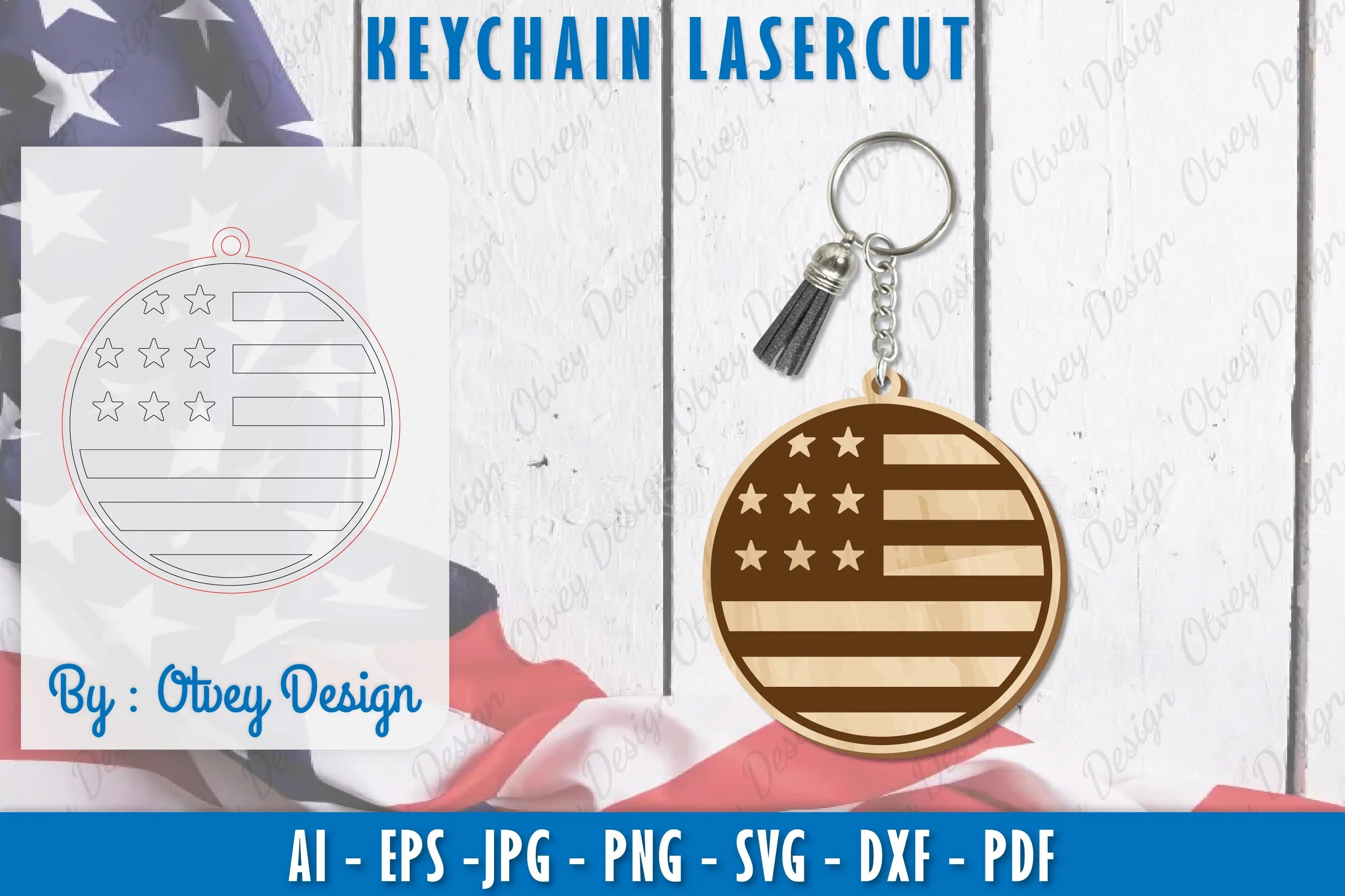 Patriotic Keychain SVG Bundle 7 - CraftNest - Digital Crafting and Art