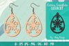 Snowflake Earring Lasercut SVG Bundle