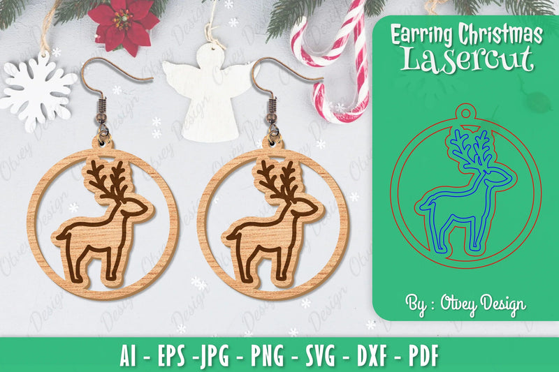 Christmas Earrings SVG Bundle - CraftNest - Digital Crafting and Art
