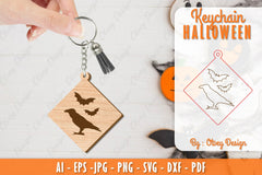 Keychain Halloween Lasercut SVG Bundle 117 - CraftNest - Digital Crafting and Art