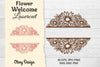 Flower Welcome Slip Lasercut SVG Bundle