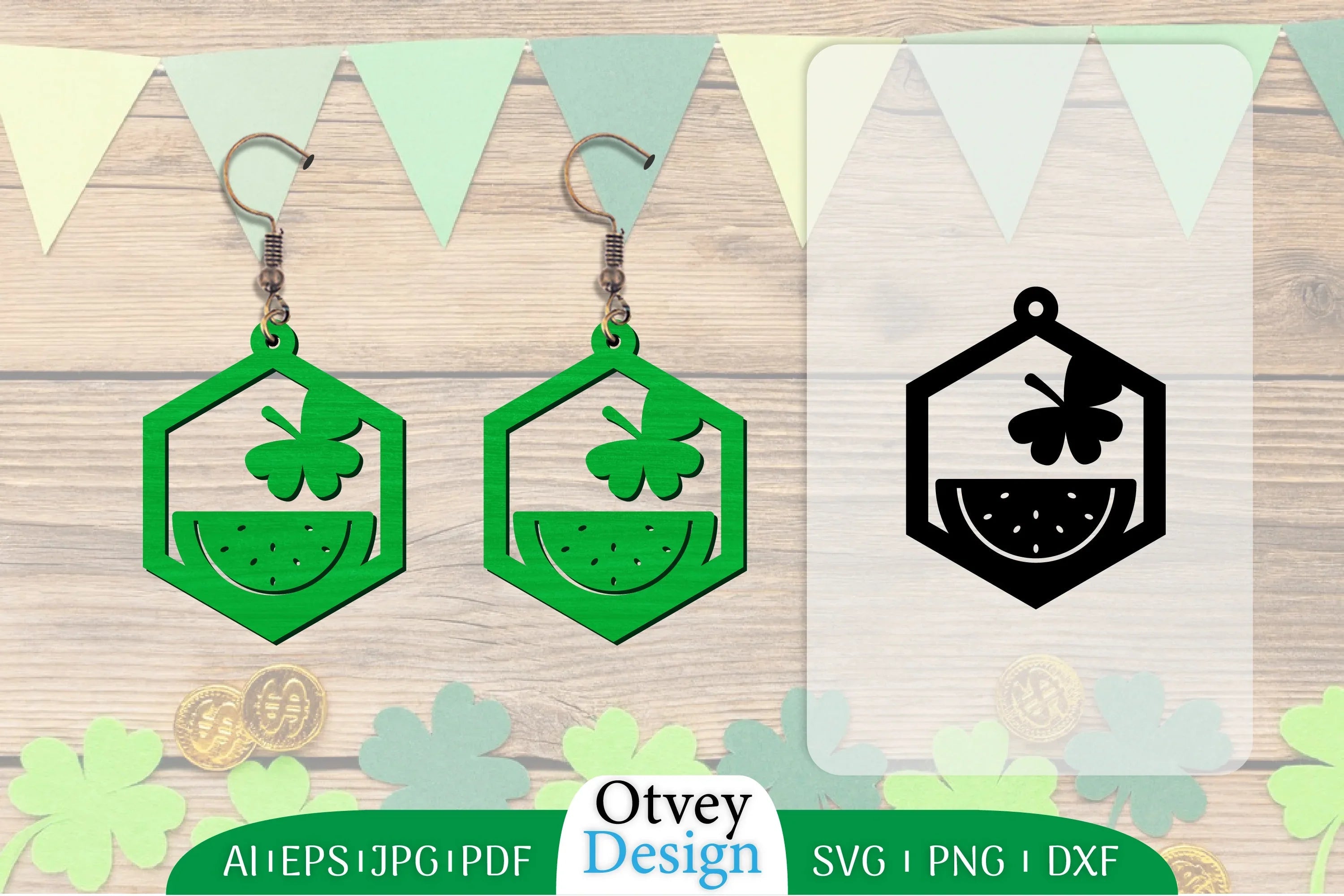 St Patrick's Day Earring Lasercut SVG Bundle 11 - CraftNest - Digital Crafting and Art