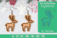 Christmas Earrings SVG Bundle - CraftNest - Digital Crafting and Art