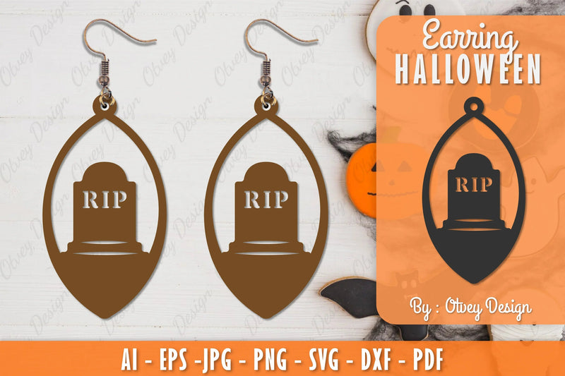 Earring Halloween Lasercut SVG Bundle 153 - CraftNest - Digital Crafting and Art