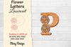 Flower Letters Laser Cut File SVG Bundle