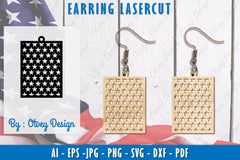 4th of July Earring SVG Bundle 8 - CraftNest - Digital Crafting and Art