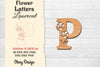 Flower Letters Laser Cut File SVG Bundle