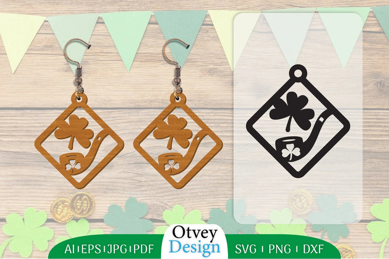 St Patrick's Day Earring Lasercut SVG Bundle 36 - CraftNest - Digital Crafting and Art