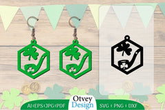 St Patrick's Day Earring Lasercut SVG Bundle 12 - CraftNest - Digital Crafting and Art