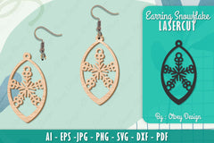 Snowflake Earring Lasercut SVG Bundle 88 - CraftNest - Digital Crafting and Art
