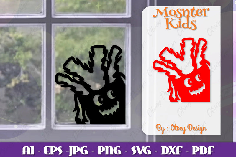 Halloween Window Cling Decor SVG Bundle - CraftNest - Digital Crafting and Art