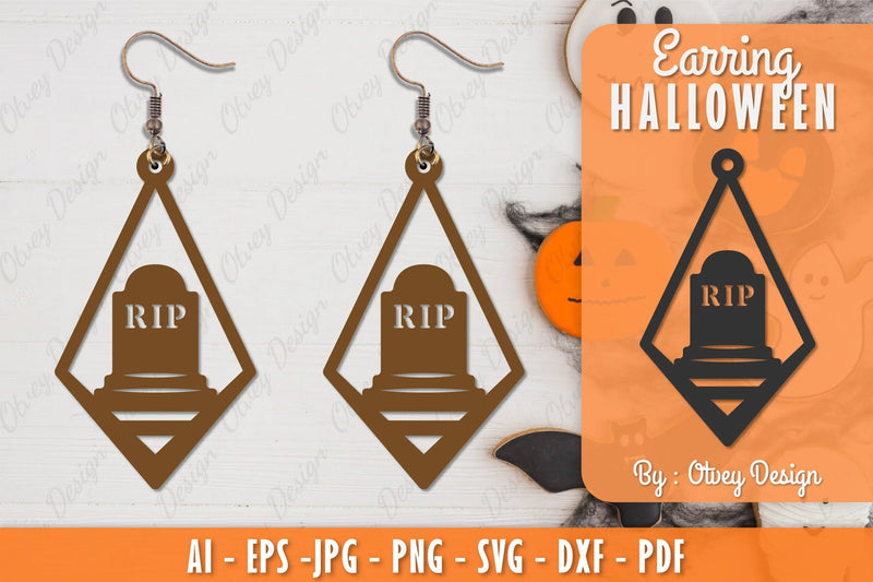 Earring Halloween Lasercut SVG Bundle 124 - CraftNest - Digital Crafting and Art