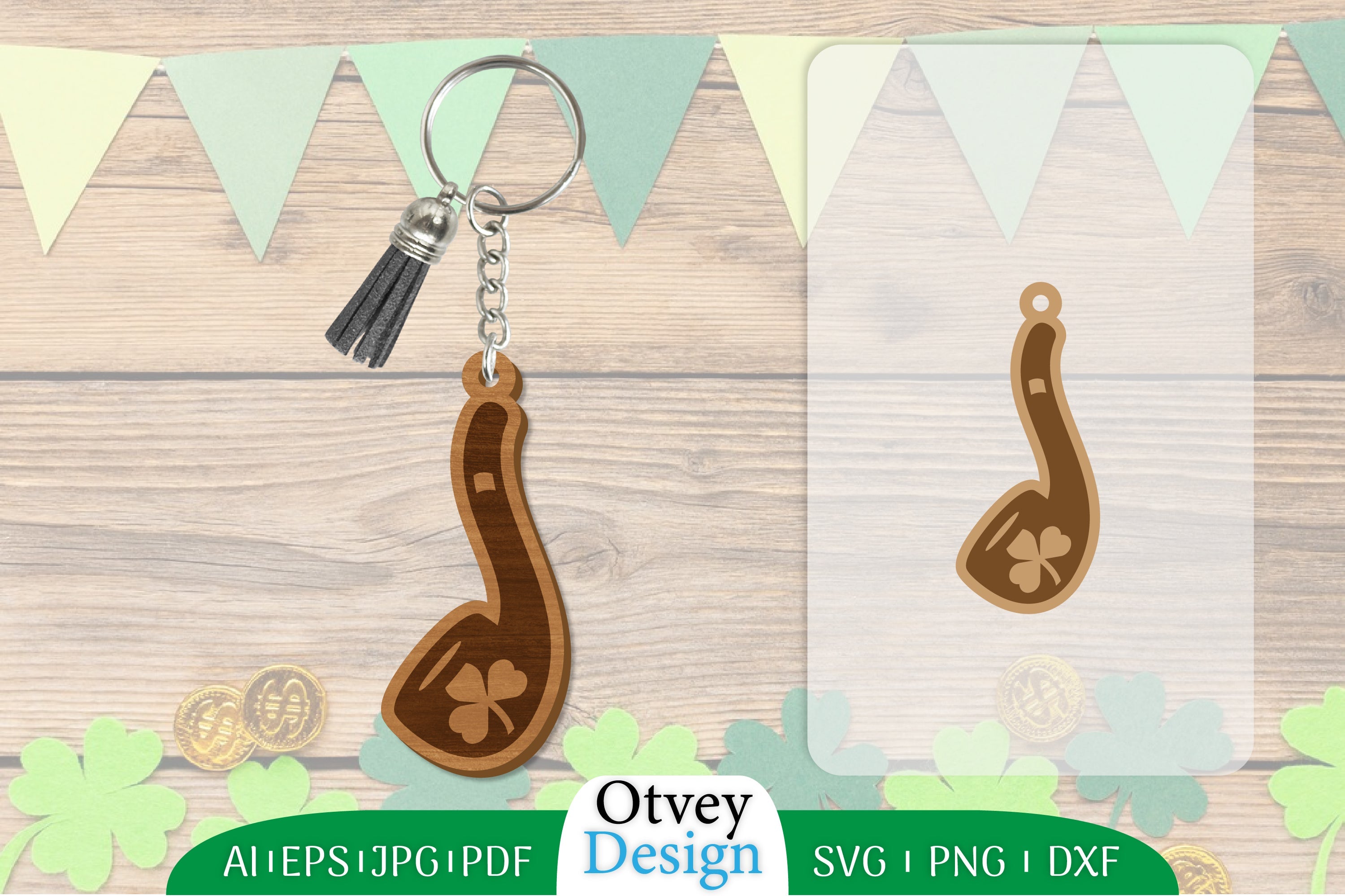 St Patrick's Day Keychain Lasercut SVG Bundle 2 - CraftNest - Digital Crafting and Art
