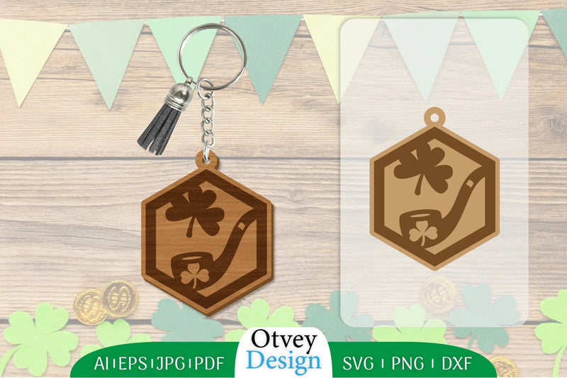 St Patrick's Day Keychain SVG Bundle 15 - CraftNest - Digital Crafting and Art