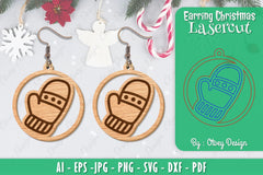 Christmas Earrings SVG Bundle - CraftNest - Digital Crafting and Art