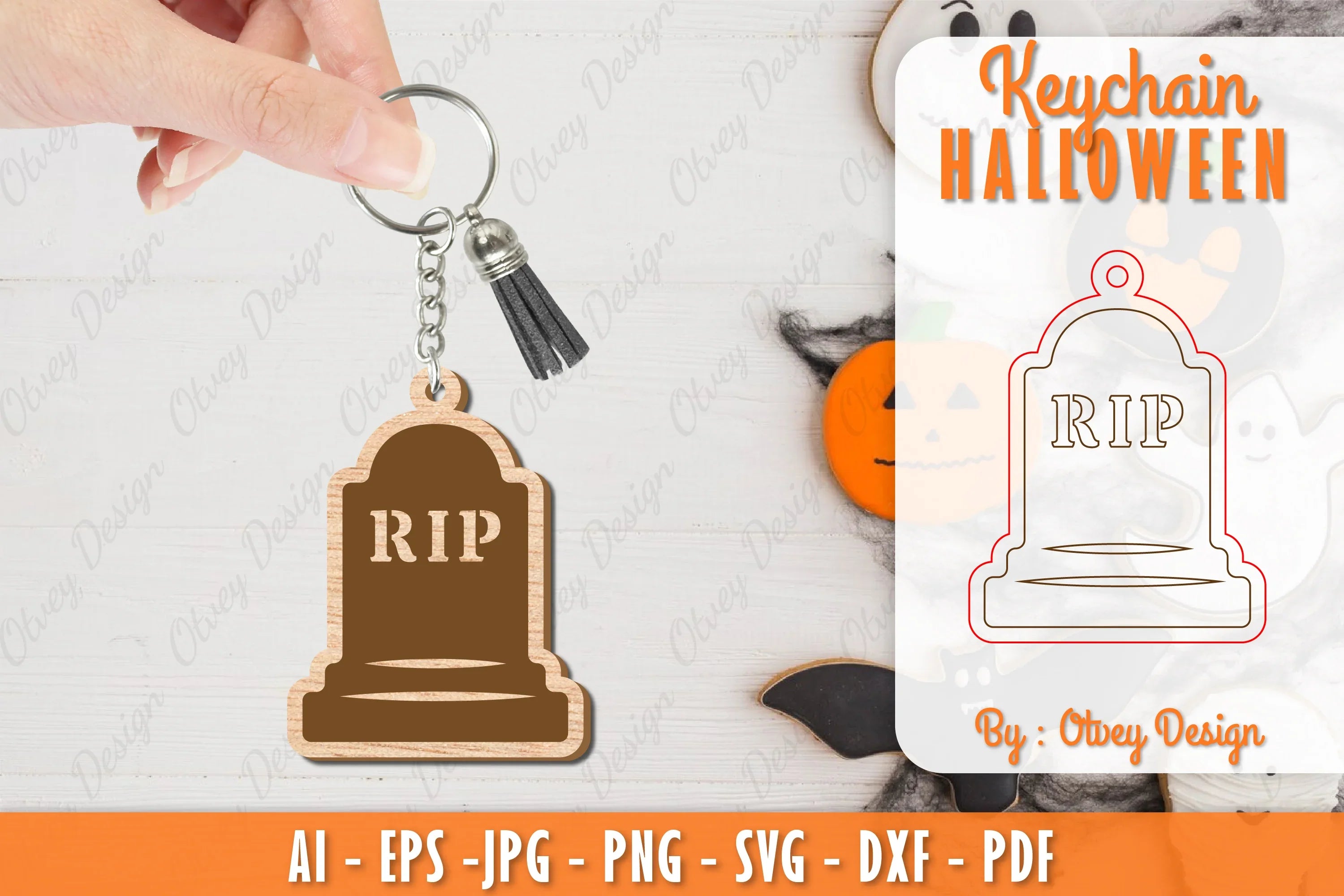 Keychain Halloween Lasercut SVG Bundle 8 - CraftNest - Digital Crafting and Art