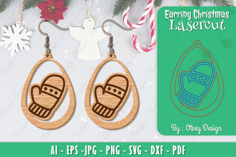 Christmas Earrings SVG Bundle 85 - CraftNest - Digital Crafting and Art
