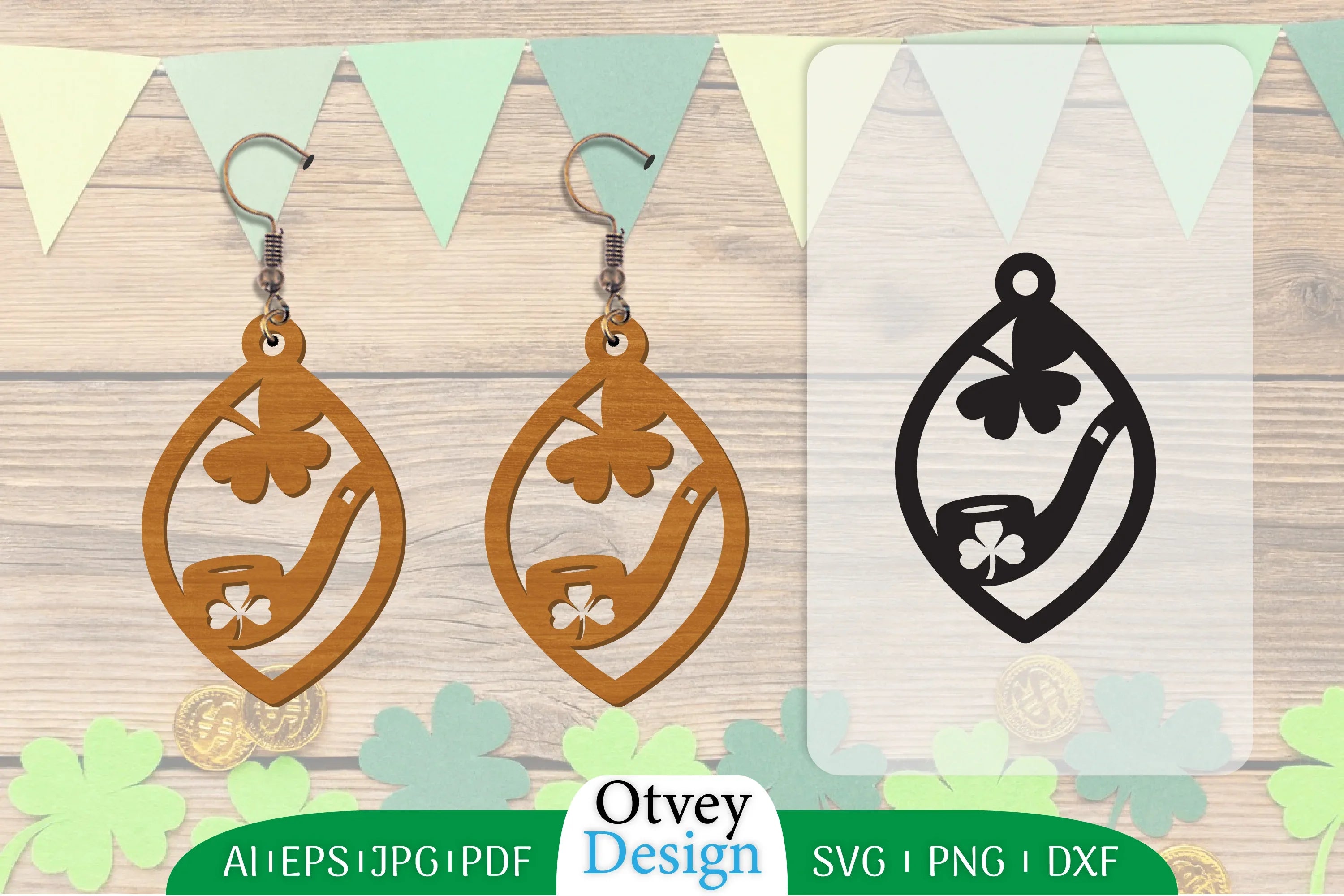 St Patrick's Day Earring Lasercut SVG Bundle 50 - CraftNest - Digital Crafting and Art