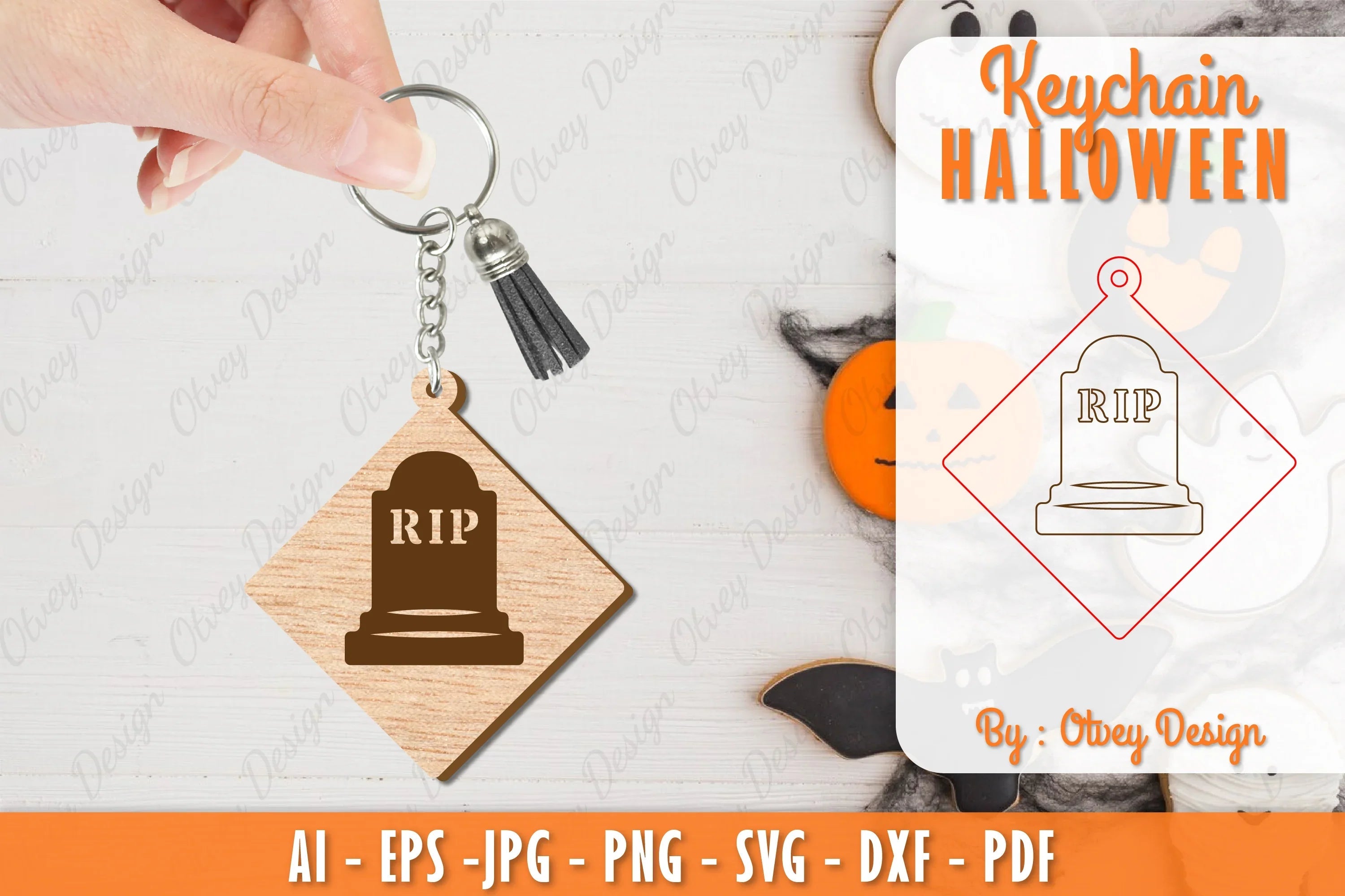 Keychain Halloween Lasercut SVG Bundle 118 - CraftNest - Digital Crafting and Art